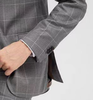 Fashion Mens Suit 2 Pieces Plaid Peak Lapel Tuxedos (Blazer + Pants) Pieces Suit