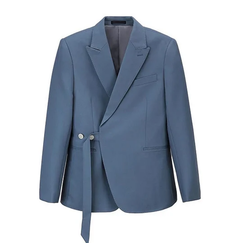 Casual 2 Piece Men’s Suit Slim Fit Peak Lapel Tuxedo For Wedding (Blazer + Pants) Pieces Suit