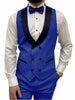 Fashion Men’s 3 Pieces Classic Flat Peak Lapel Tuxedos For Wedding (Blazer + Vest + Pants) Pieces