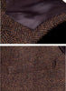 Suit Vest - Vintage Classical Mens Regular Fit Tweed Herringbone V Neck Waistcoat