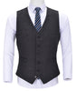 Suit Vest - Vintage Classical Mens Regular Fit Tweed Herringbone V Neck Waistcoat