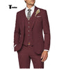 Casual Men’s 3 Pieces Mens Suit Notch Lapel Linen For Wedding (Blazer + Vest + Pants) Xs /