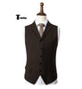 Vintage Classical Men’s Classic Tweed Herringbone Notch Lapel Waistcoat Xs / Coffee Suit Vest