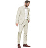 2 Pieces Suit - Fashion Men's 2 Pieces Mens Suit Notch Lapel Linen For Wedding (Blazer+Pants)