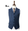 Vintage Classical Men’s Classic Tweed Herringbone Notch Lapel Waistcoat Xs / Light Blue Suit Vest