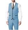 2 Pieces Suit - Fashion 2 Pieces Mens Suit Flat V Neck Suit For Wedding (Vest + Pants)