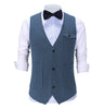 Suit Vest - Vintage Classical Mens Regular Fit Tweed Herringbone V Neck Suit Vest