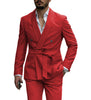 2 Pieces Suit - Fashion Mens Suit Double Breasts Shawl Lapel 2 Pieces (Blazer+Pants)