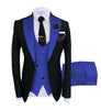 3 Pieces Suit - Fashion Men's Suits Slim Fit 3 Pieces Notch Lapel Tuxedos (White Blazer+Vest+ Pant)