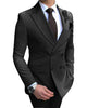 2 Pieces Suit - Formal 2 Pieces Mens Suit Flat Peak Lapel Tuxedos For Wedding (Blazer+Pants)