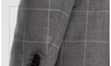 Fashion Mens Suit 3 Pieces Plaid Peak Lapel Tuxedos (Blazer + Vest + Pants) Pieces Suit