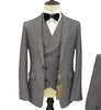 3 Pieces Suit - Fashion 3 Pieces Mens Suit Notch Lapel Tuxedos For Wedding (Blazer+vest+Pants)