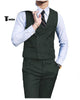 Double Breasted Fashion 2 Pieces Mens Suit For Wedding(Vest + Pants) Xs / Hunt Green Suit