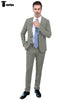 Fashion Mens Suit 2 Pieces Plaid Peak Lapel Tuxedos (Blazer + Pants) Xs / Silver Pieces Suit